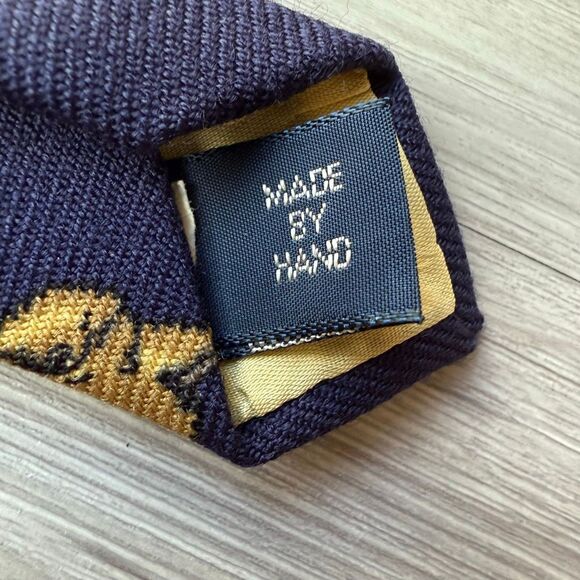 Polo Ralph Lauren Navy 100% Wool Fox Made by Hand - Picture 2 of 6